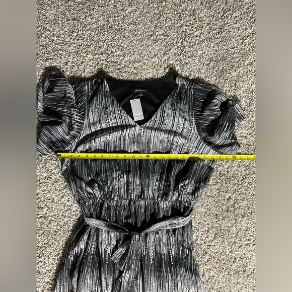 Lane Bryant Black and White Sheath Maxi Dress - Picture 7 of 10